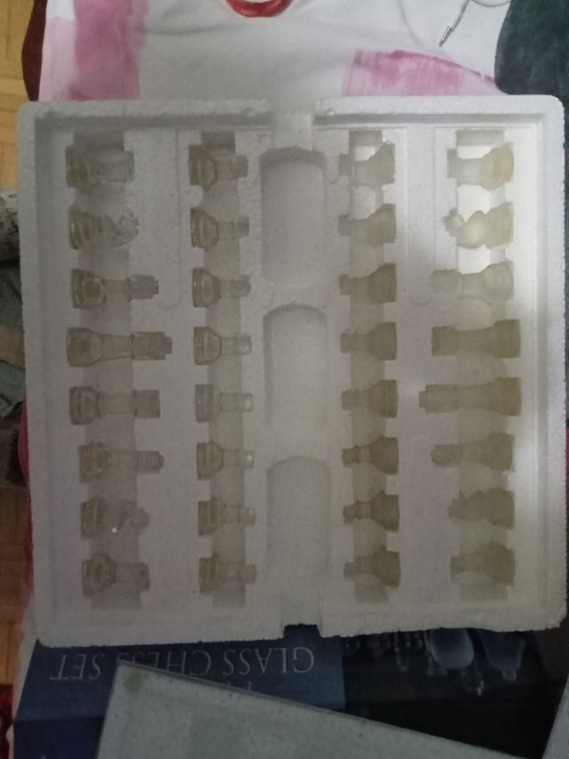 Tablero de ajedrez de cristal