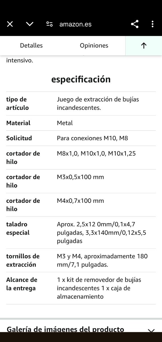 ✅Extractor de puntas calentador diesel  rotos