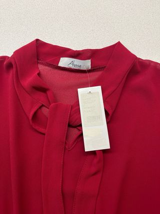 Vestito rosso e nero Alyssa nuovo con cartellino
