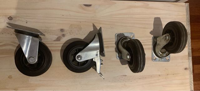 Ruedas giratorias para muebles
