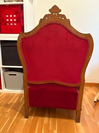 Sillón butaca vintage rojo