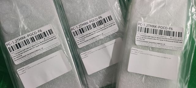 Fundas de silicona transparente Poco F6