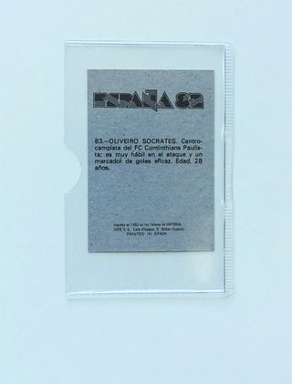 SOCRATES MUNDIAL ESPAÑA 82 FHER BRASIL
