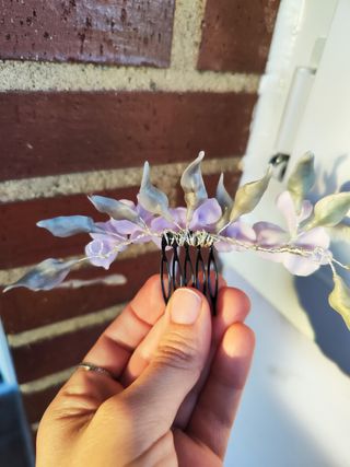 Tocado novia comunión invitada 