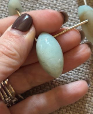 Collana argento e opale