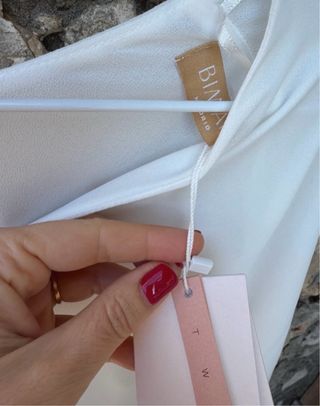 Blusa blanca bimani talla S