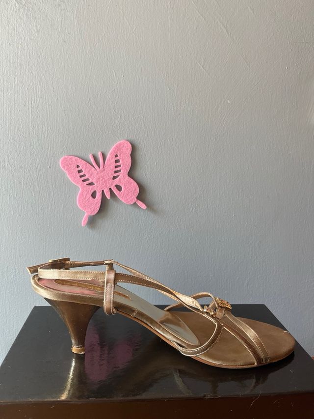 Sandali dorati Made in italy