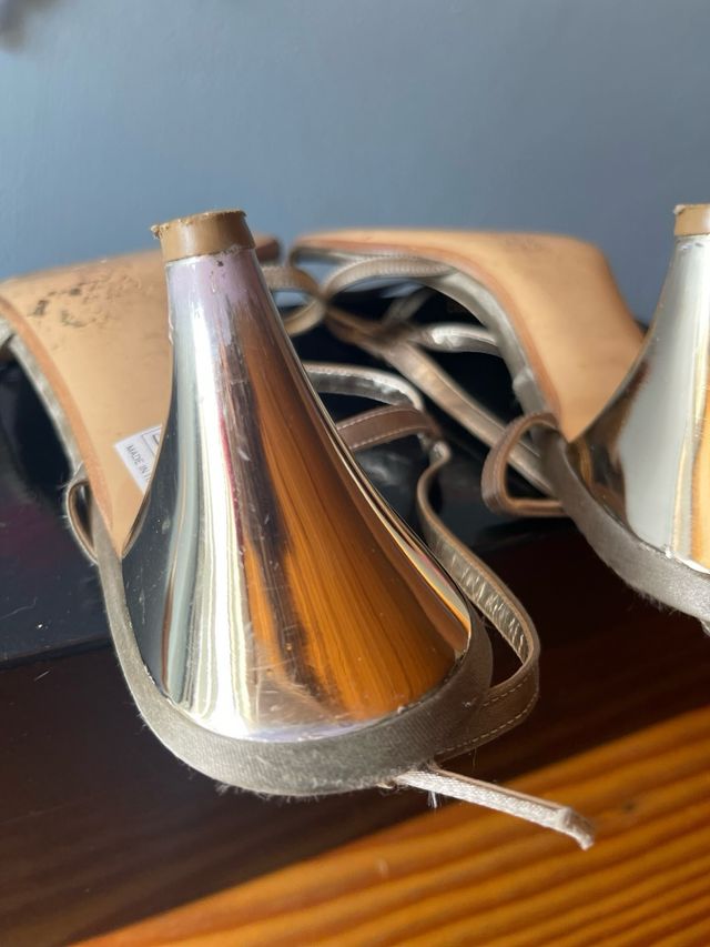 Sandali dorati Made in italy