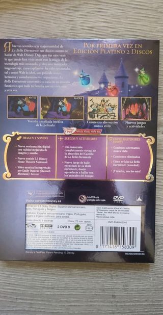 Dvd y Libro La Bella Durmiente Disney