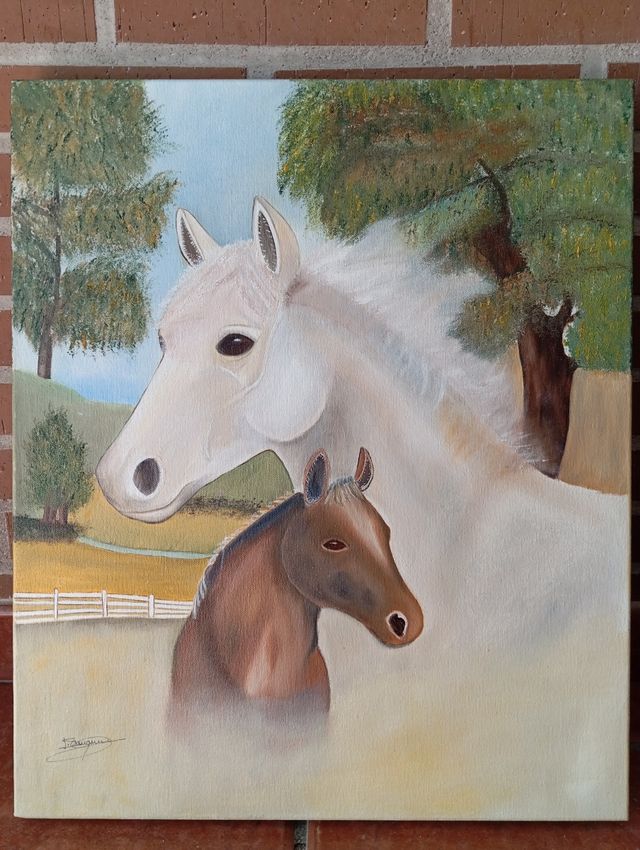 Lienzo pintado a mano