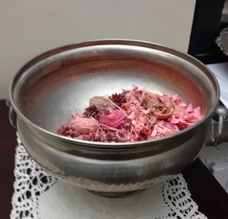 Centrotavola in silver plated 