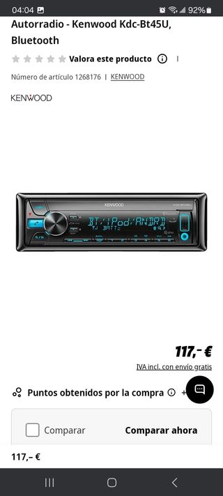 Autorradio Kenwood