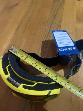 Maschera da sci gialla junior