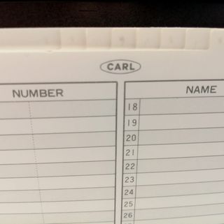 Agenda Carl años 80