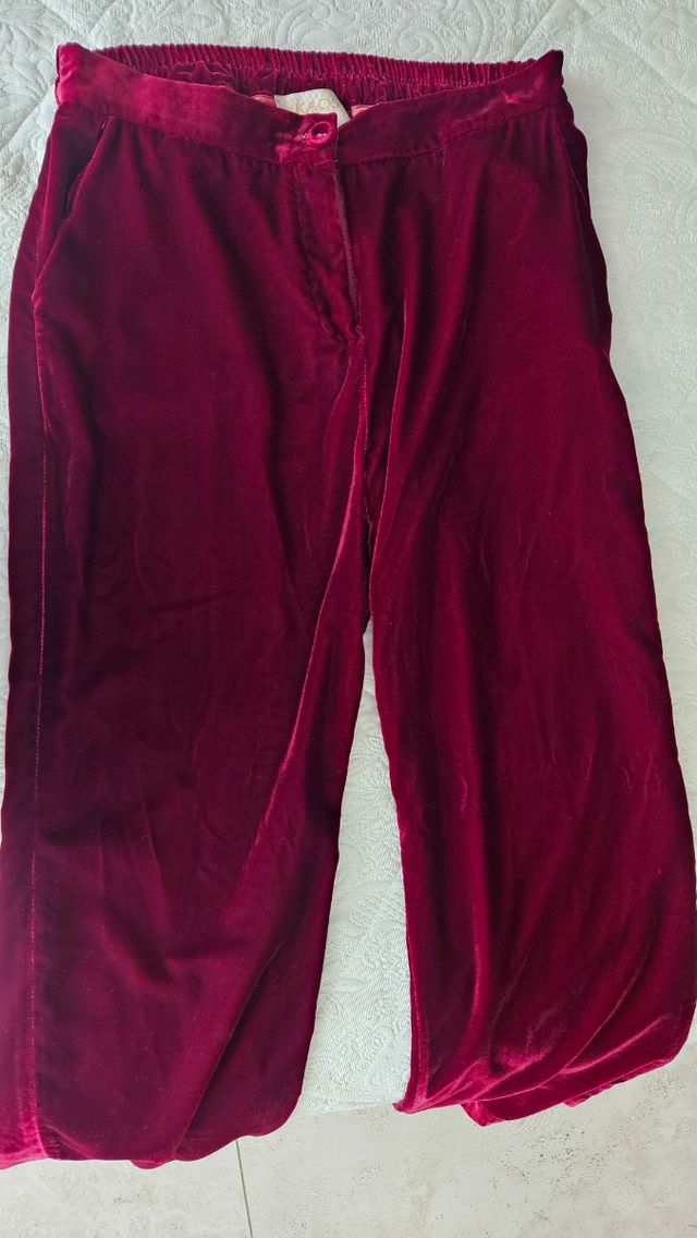 Pantaloni velluto bordeaux