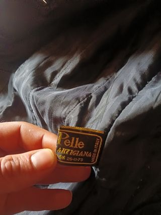 Giubotto in pelle vintage made in Italy