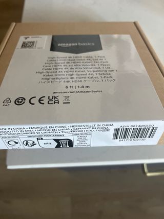 Cable hdmi amazon nuevo sin abrir 4K