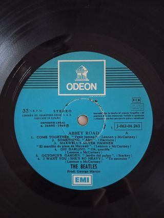 Vinilo LP The Beatles Abbey Road 1969