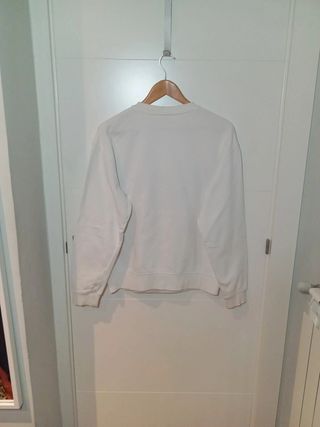 Sudadera blanca Zara Talla M