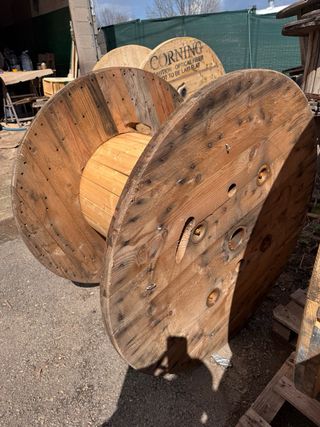 MESAS BOBINAS CARRETE MADERA CABLE CHILLPALET