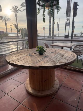 MESAS BOBINAS CARRETE MADERA CABLE CHILLPALET