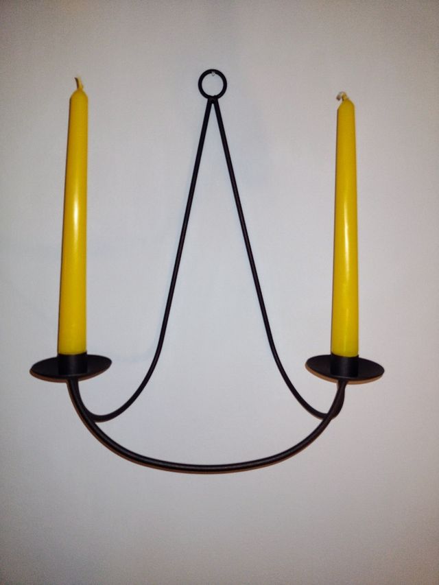 Porta candele da parete