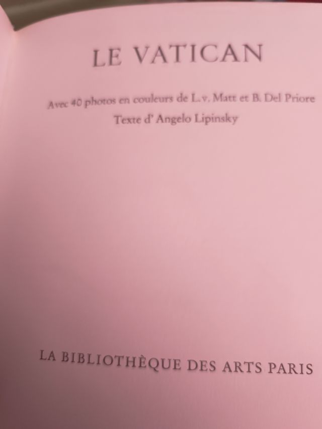 Libro Le Vatican Ed. 1968