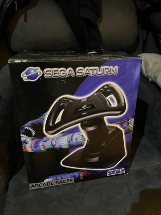 Sega Saturn Arcade Racer con Caja y Manual 
