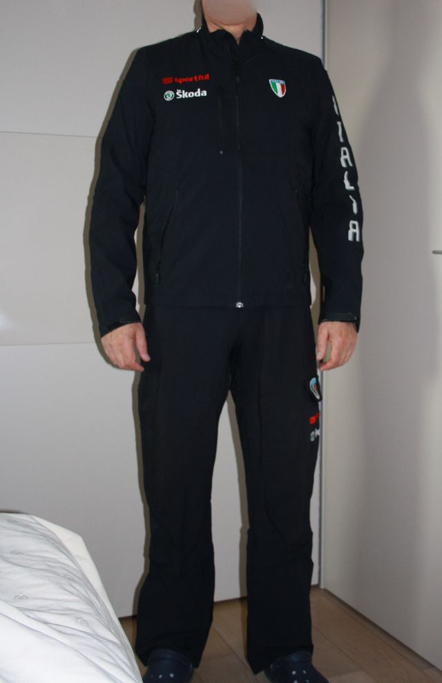 Tuta vintage Federazione Italiana Ciclismo nera tg