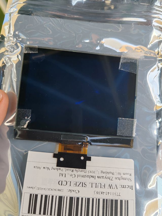 Pantalla vw marcador para cambio