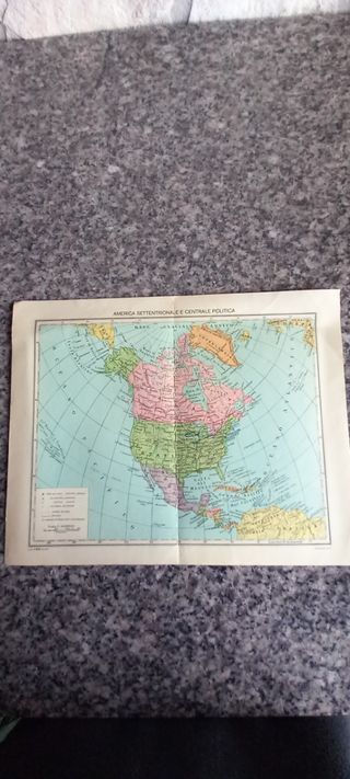 Cartina America Settentrionale e Central