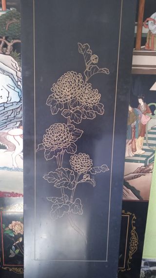 Biombo pintado a mano