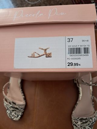 Sandalias animal print