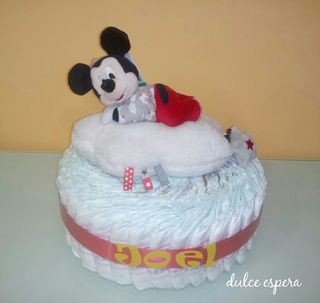 Tarta de pañales Disney