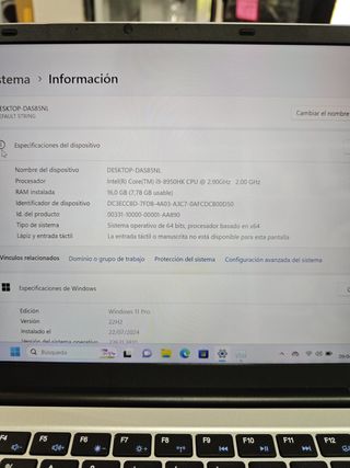 Portatil 14'' Intel Core i9+ 16GB+1TB #XIAOMA