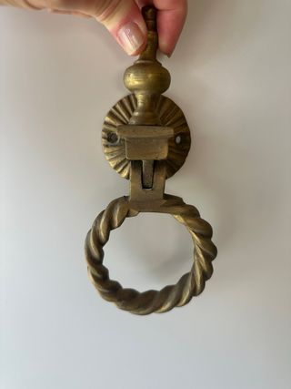 Tirador hierro dorado vintage