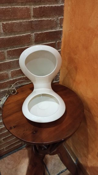 Lampara antigua italiana de cerámica