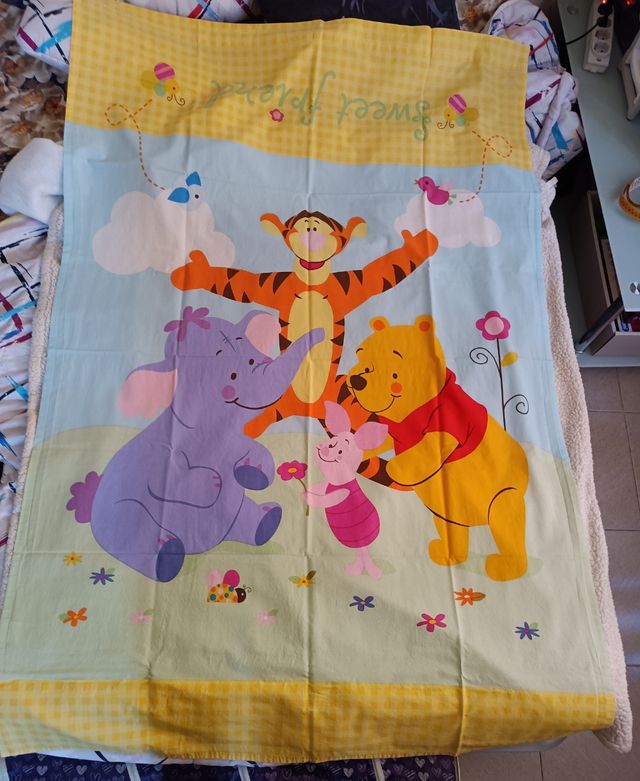 Set lenzuola unisex per lettino a sponde