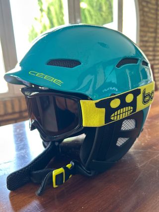 Cascos de nieve con gafas incluidas 