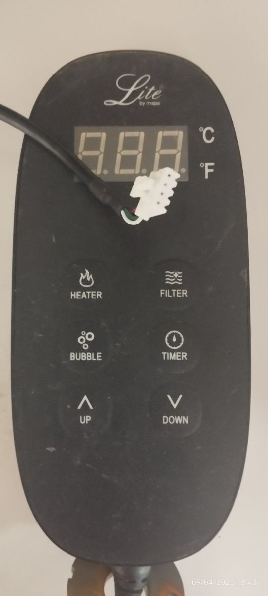 Panel control Jacuzzi hinchable