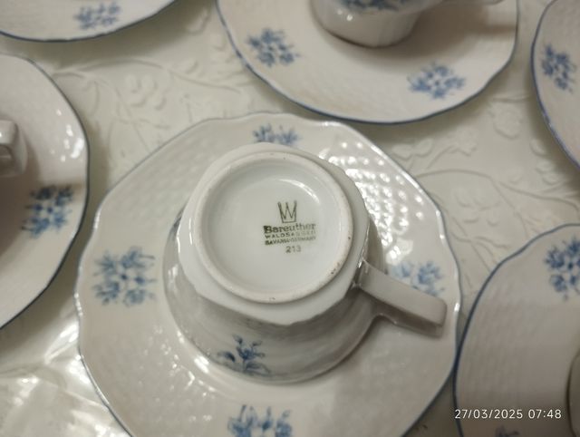 Set 12 tazze da tè Bareuther Bavaria 