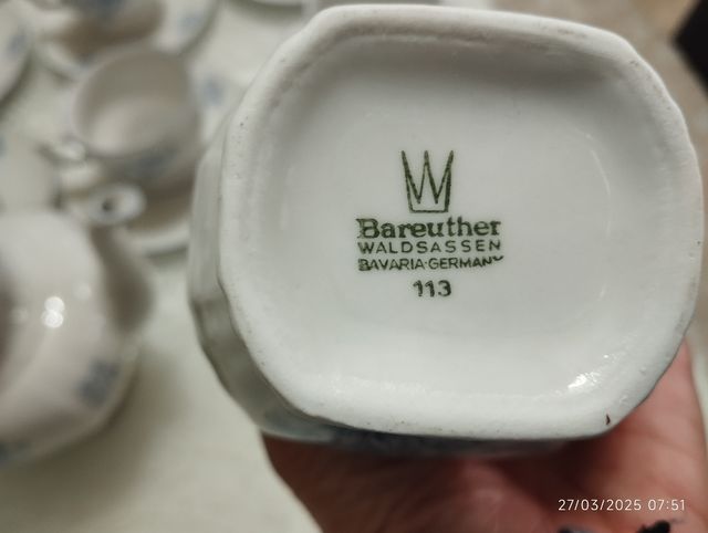 Set 12 tazze da tè Bareuther Bavaria 