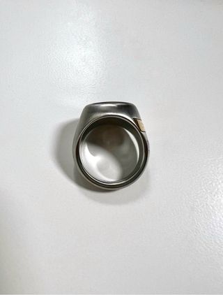 Anillo DIESEL 2019 Acero Talla 9 Negro y Plateado