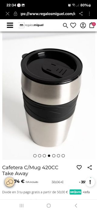 Cafetera vaso ternico