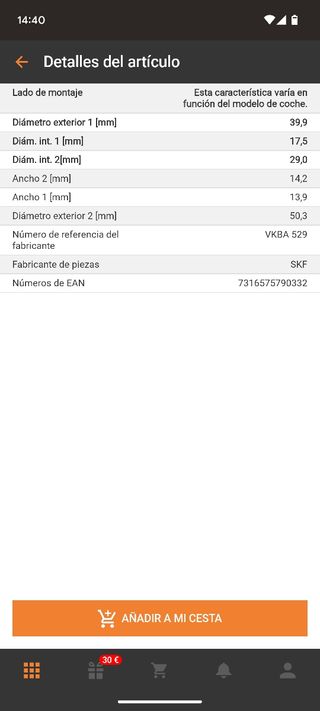 juego de cojinete de rueda skf vkba 529