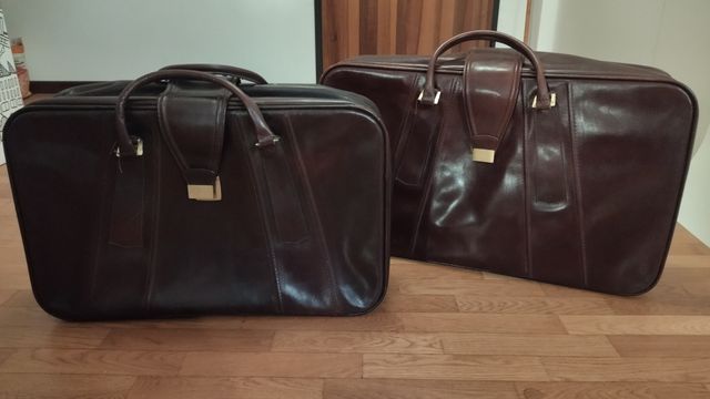 Valigie vintage in cuoio