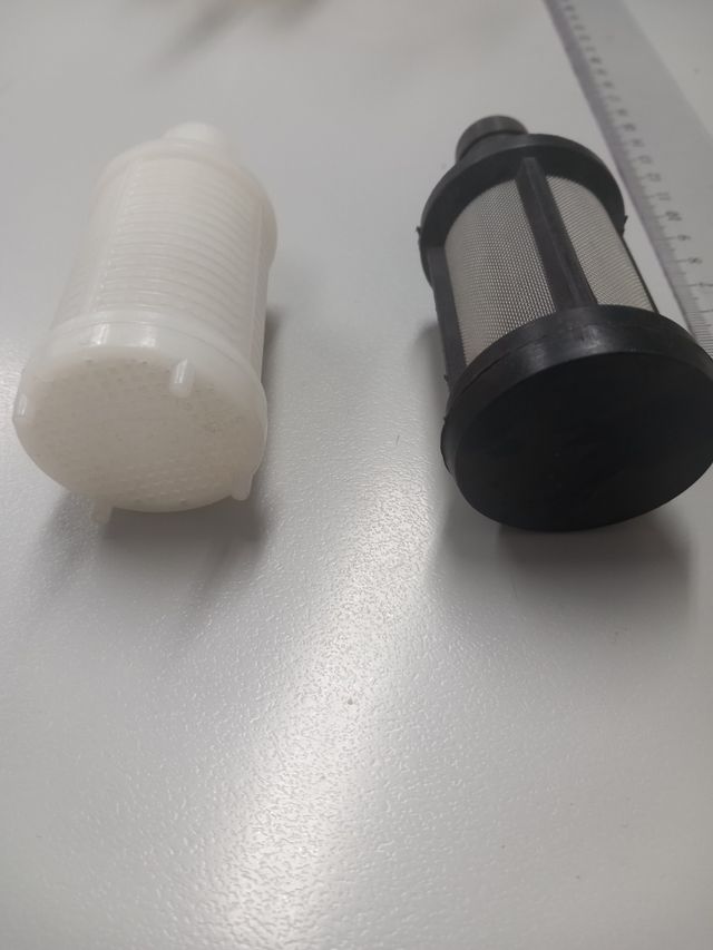 Filtro malla de plástico. 40 unidades