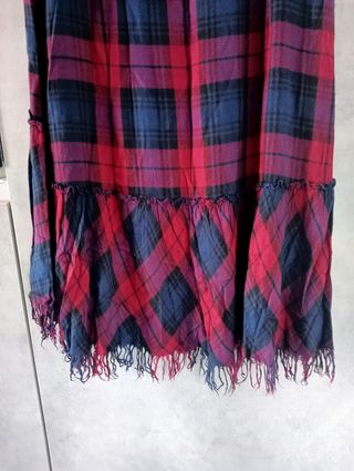 Gonna Gaudi jeans in tartan