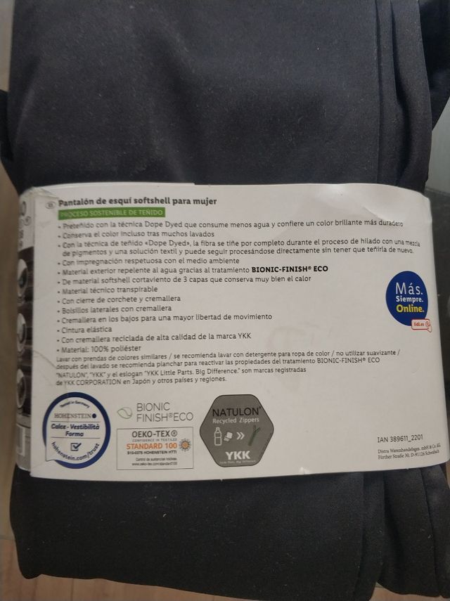 Pantalon esquí Y40 nuevo