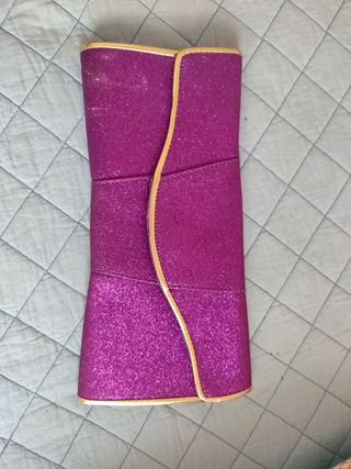 Cartera fiesta purpurina Violeta 